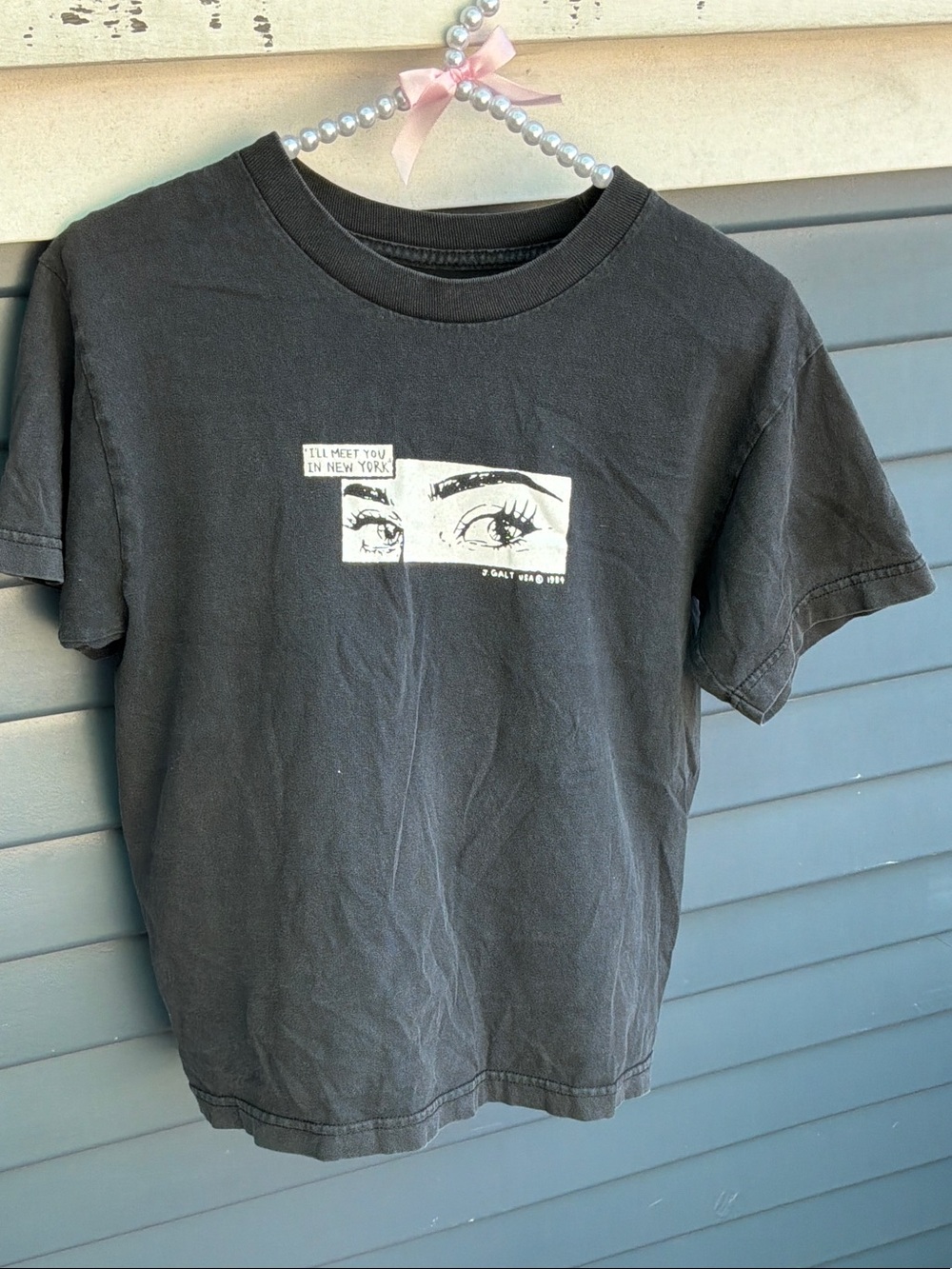Women J.Galt black crop top